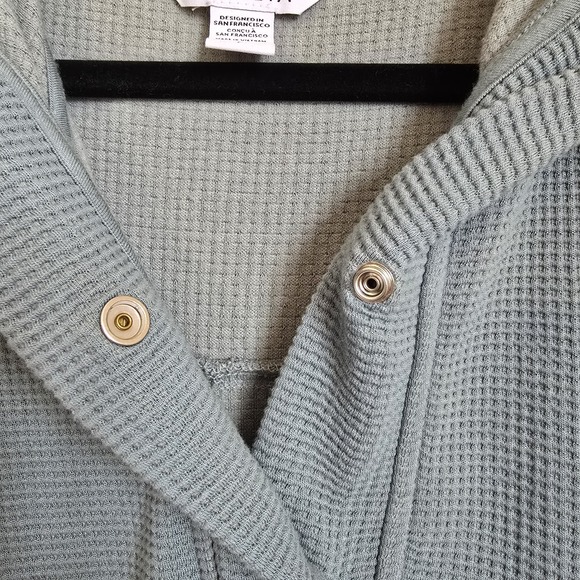 Athleta Green Snap Closure  Hoodie w/ Pockets Small Petite - Picture 3 of 12